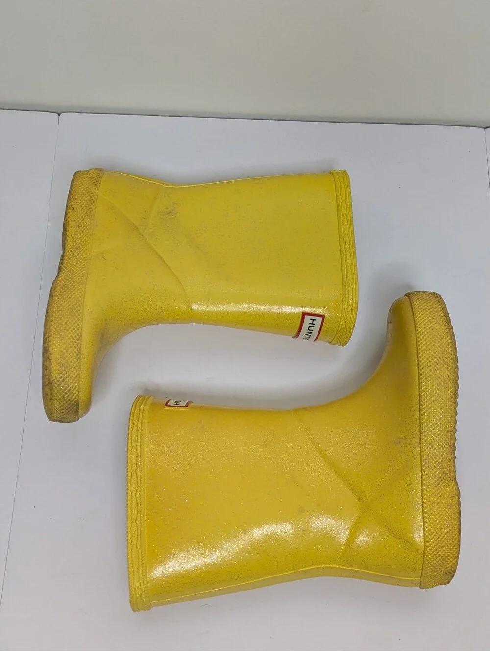 Hunter Yellow Sparkles Boots 9T